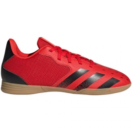 Chuteiras Adidas Predator Freak.4 In Jr FY6329 vermelho laranjas e vermelhos