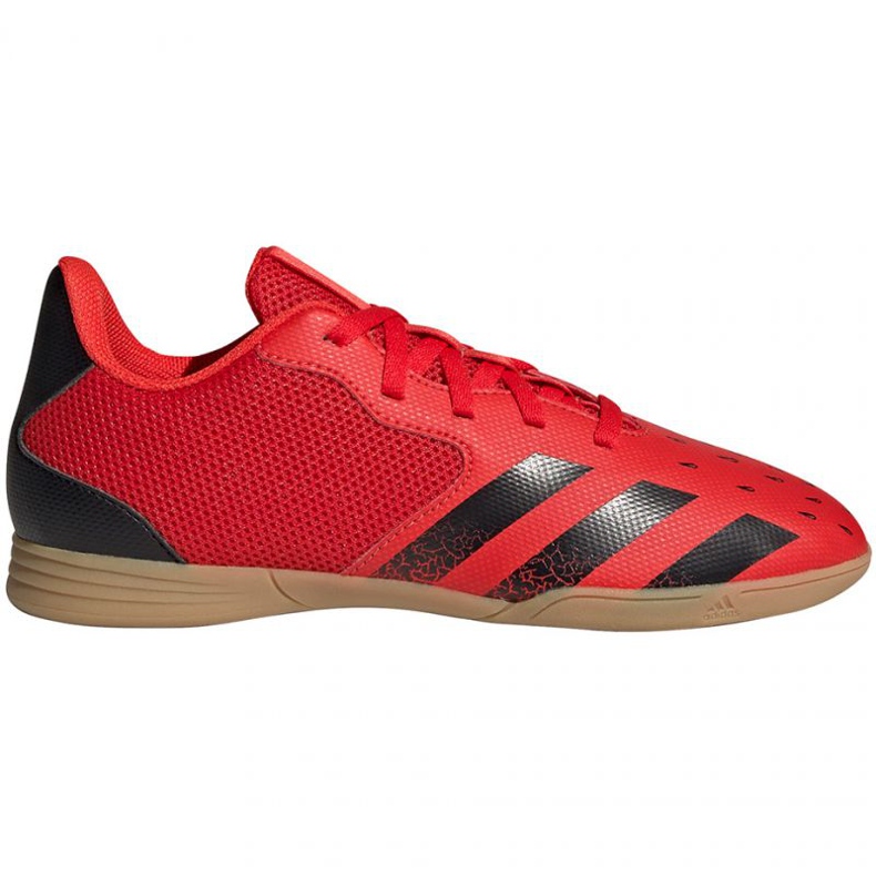 Chuteiras Adidas Predator Freak.4 In Jr FY6329 vermelho laranjas e tintos