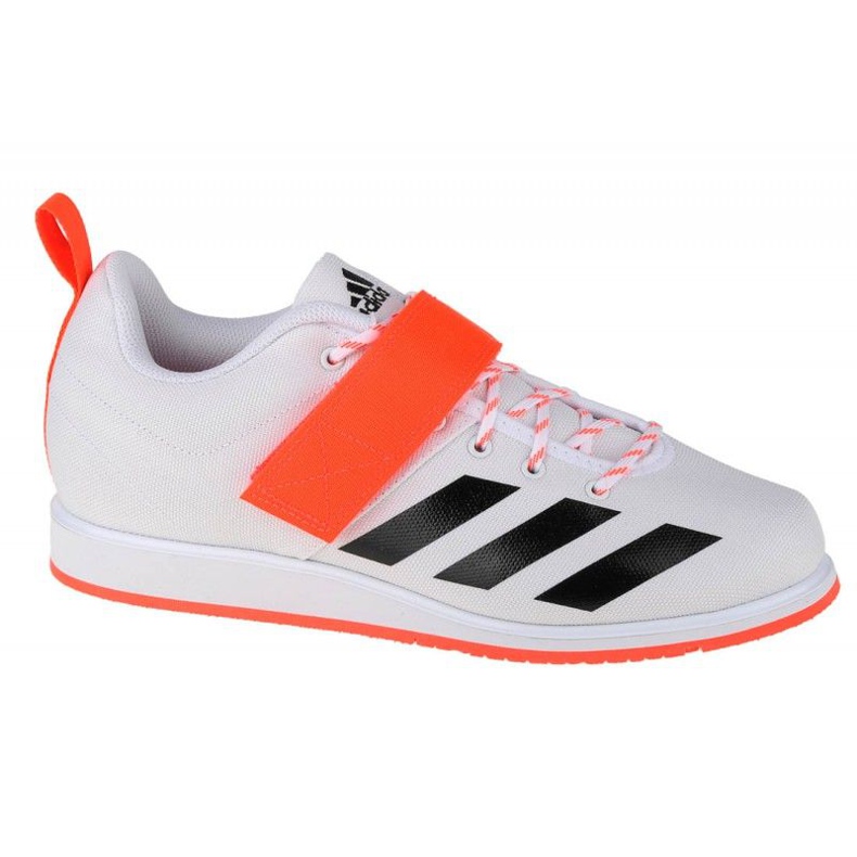 Sapatos Adidas Powerlift 4 M GZ2865 branco preto laranja