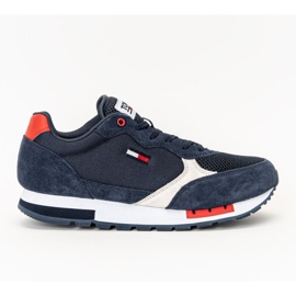 Calçados Tommy Hilfiger Jeans Retro Runner Mix M EM0EM00699-C87 branco azul marinho