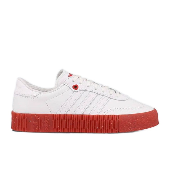 Sapatos Adidas Sambarose W FZ1831 branco vermelho Sapatos Adidas Sambarose W FZ1831 branco vermelho