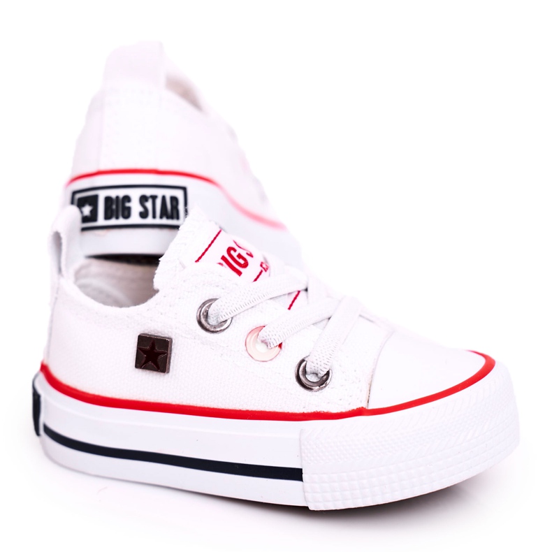 Tênis infantil clássico baixo Big Star HH374193 branco