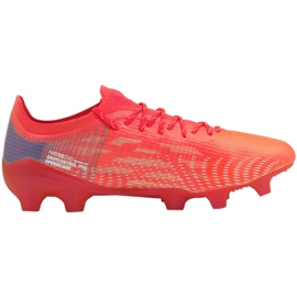 Botas de futebol Puma Ultra 1.3 Fg Ag M 106477 02 vermelho laranjas e vermelhos