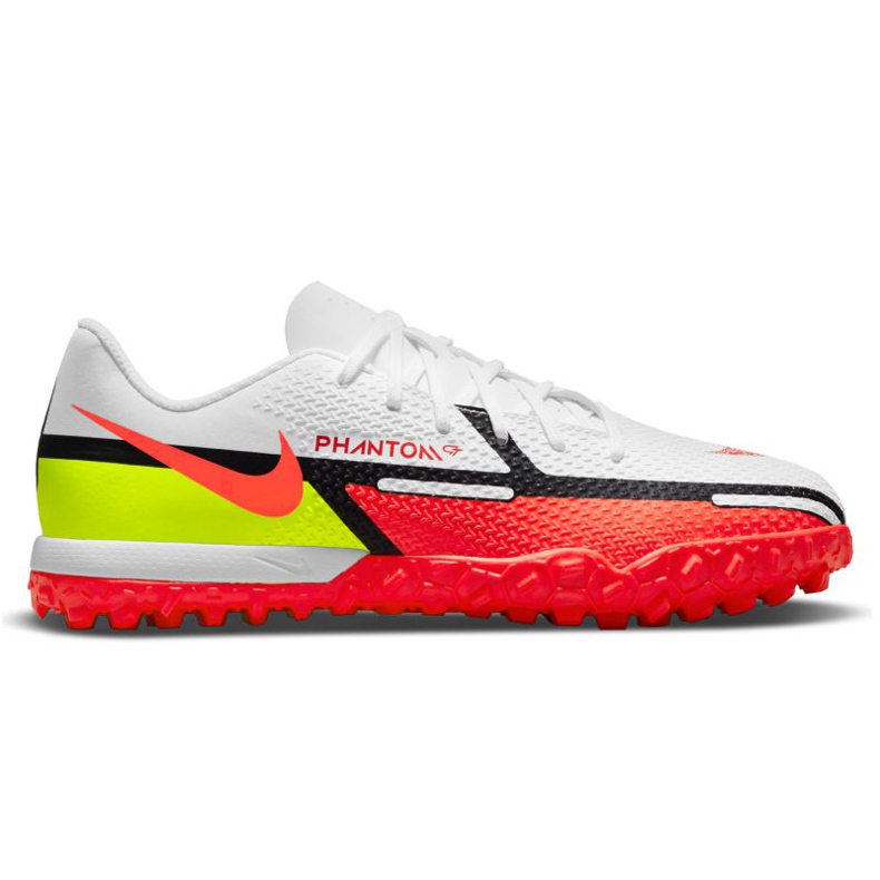 Chuteiras Nike Phantom GT2 Academy Tf Jr DC0817-167 multicolorido branco Chuteiras Nike Phantom GT2 Academy Tf Jr DC0817-167 multicolorido branco