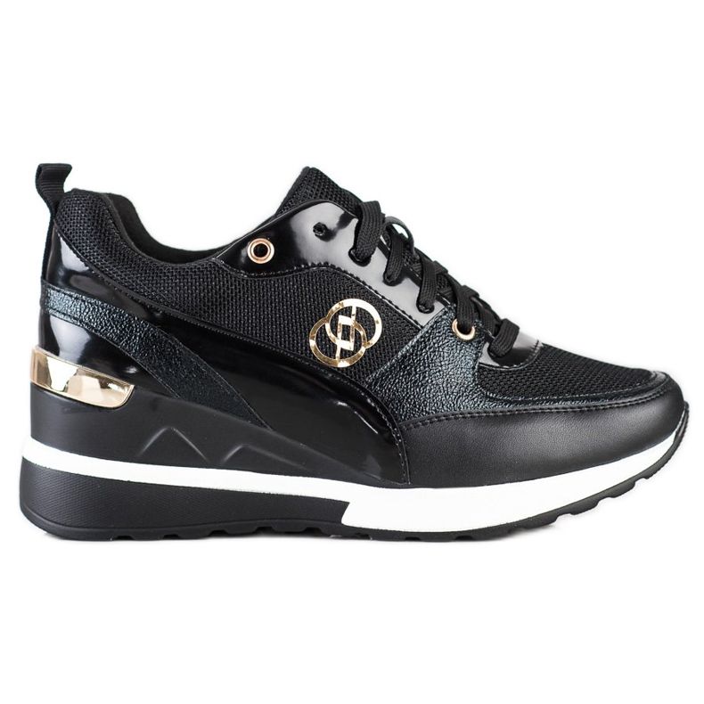 Evento Tênis de cunha da moda preto