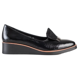 W. Potocki Brogues com inserção de camurça preto