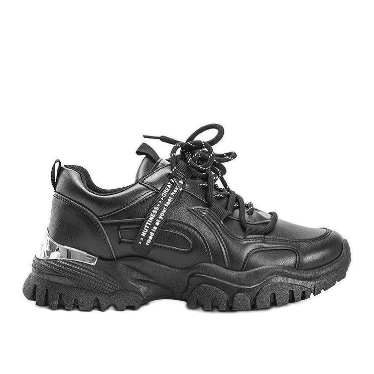 Tênis preto com sola Zooey grossa