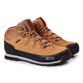 Tênis masculino de trekking quente Big Star EE174438 Camel marrom