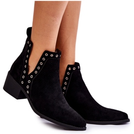 PA1 Botas Black Western Black Openwork preto