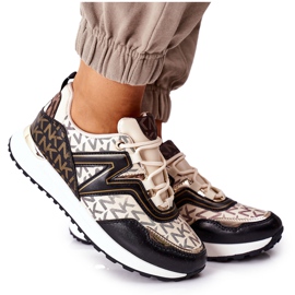 Logowane Calçados Esportivos Tênis Bege e Preto Sempre