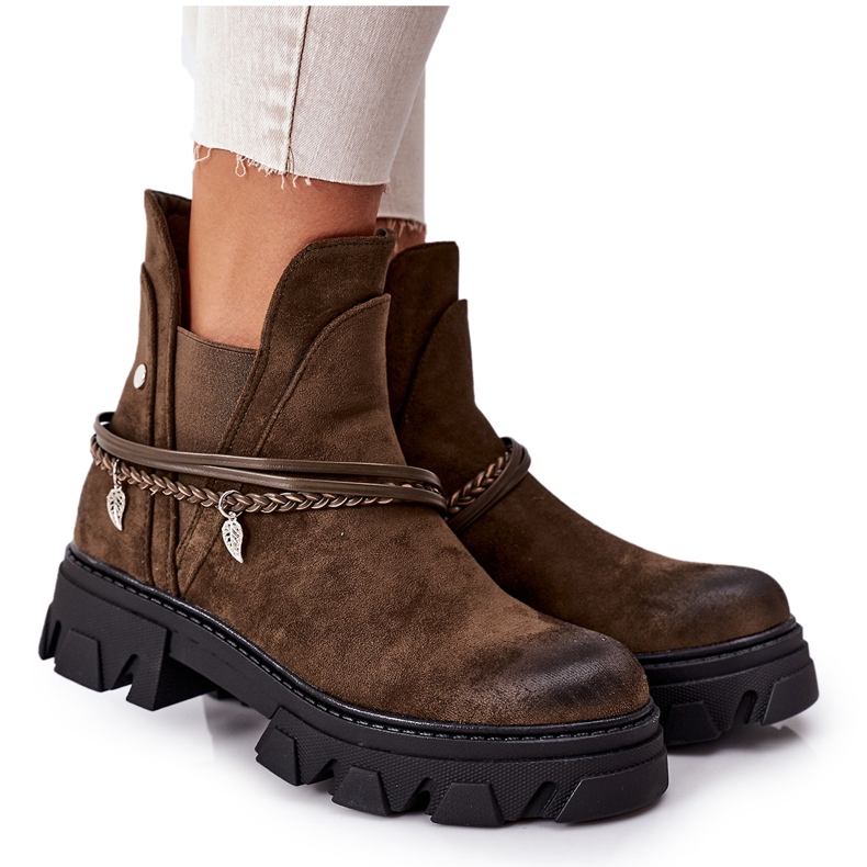 PS1 Botas quentes Botas Jodhpur verde escuro Boa ideia PS1 Botas quentes Botas Jodhpur verde escuro Boa ideia