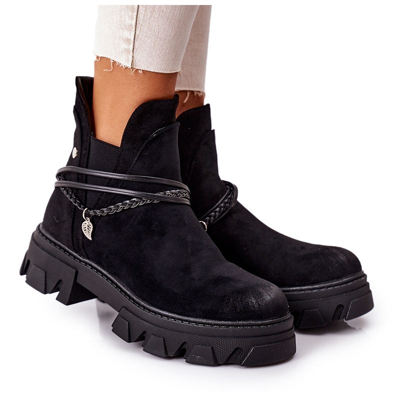 PS1 Botas quentes Botas pretas Jodhpur boa ideia preto