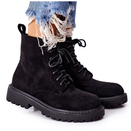 PS1 Botas de camurça com zíper preto belados PS1 Botas de camurça com zíper preto belados
