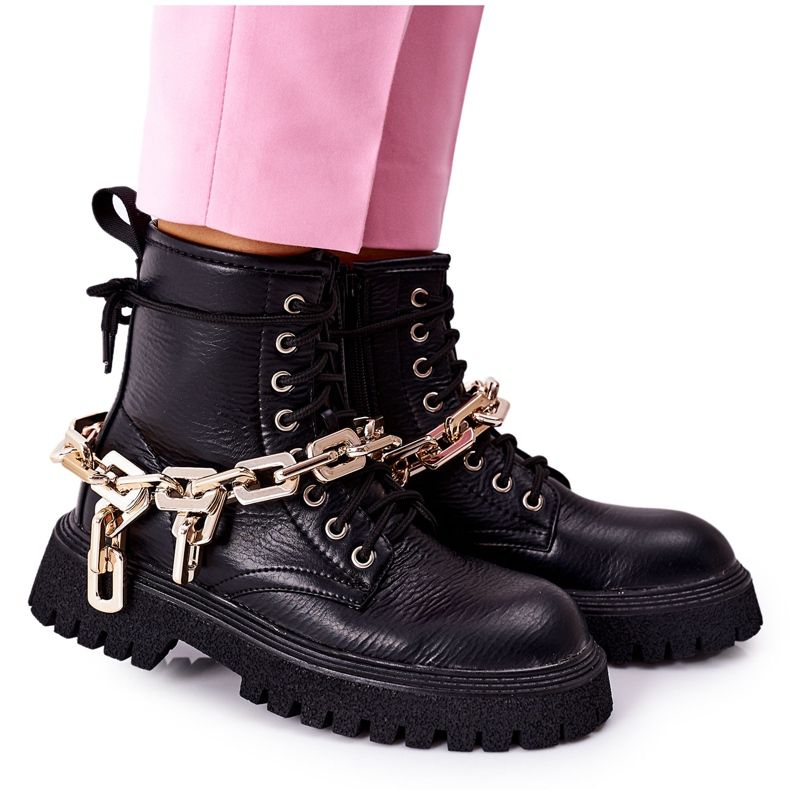 Botas altas e elegantes do Graal preto Botas altas e elegantes do Graal preto