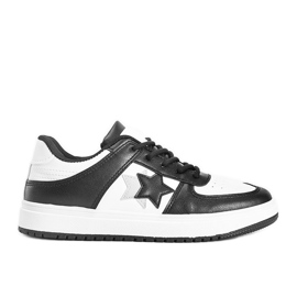 Tênis preto e branco com estrelas Polja