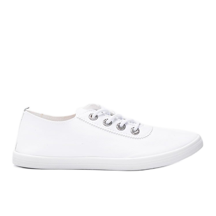 Tênis clássico branco com zircônia cúbica de Silisov Tênis clássico branco com zircônia cúbica de Silisov