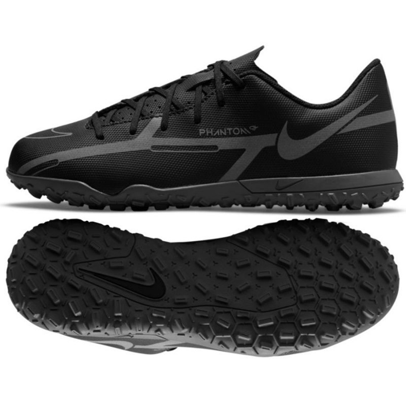 Chuteiras Nike Phantom GT2 Club Tf Jr DC0827 004 preto preto