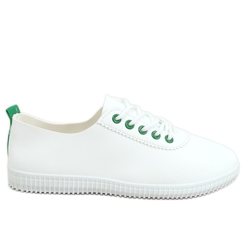 Tênis feminino branco e verde JF-873 Green