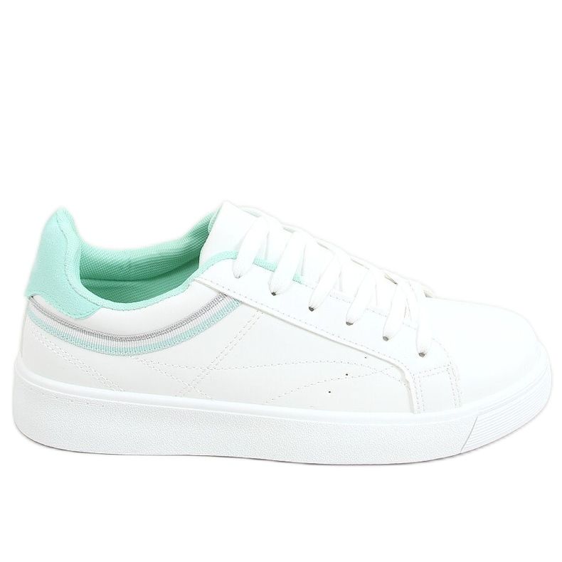 Tênis feminino branco B0-686 BRANCO / VERDE