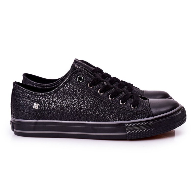 Tênis de couro masculino Big Star II174002 preto
