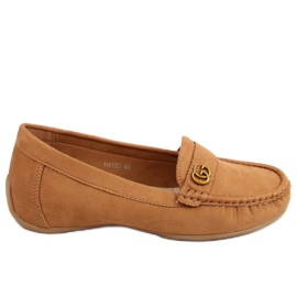 Mocassins para mulheres camelo H8192 Camel castanho