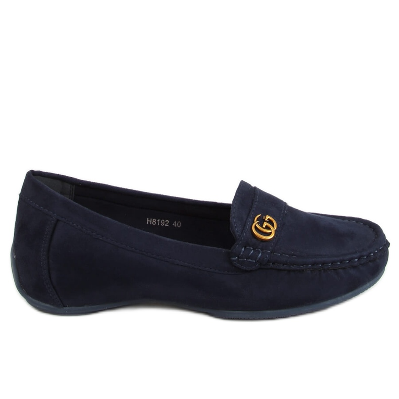 Mocassins azul marinho feminino H8192 Azul