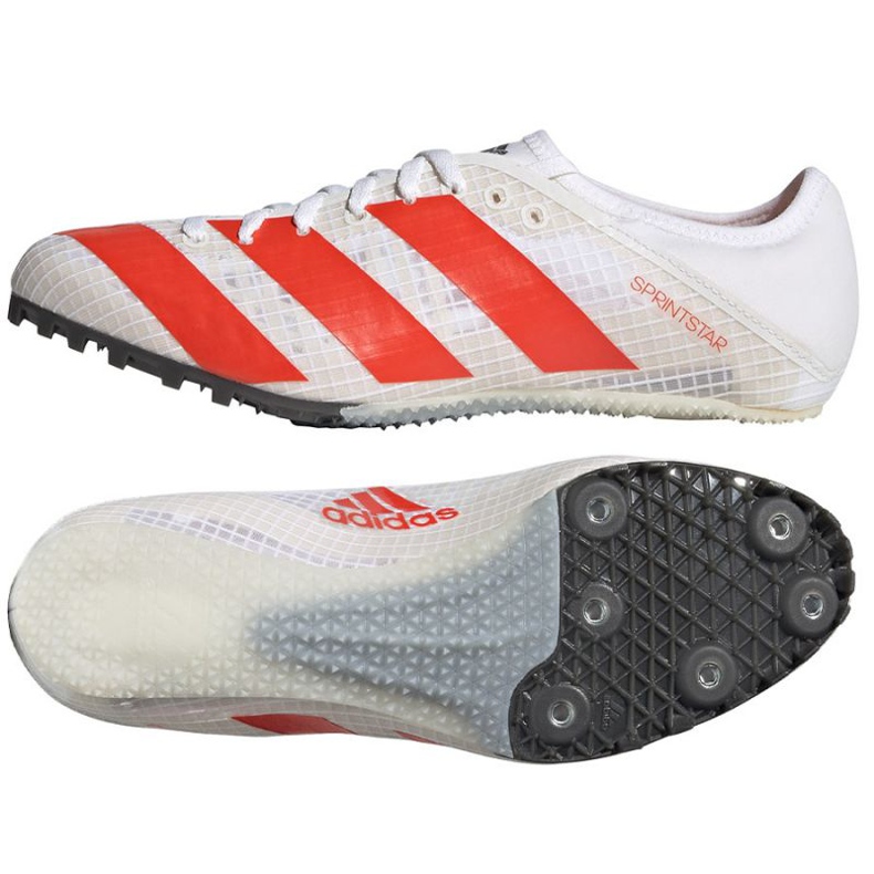 Sapatos, espigões para correr adidas Sprintstar W FY4121 branco