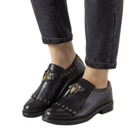 Sapatos deslizantes pretos com tachas GF-FD9
