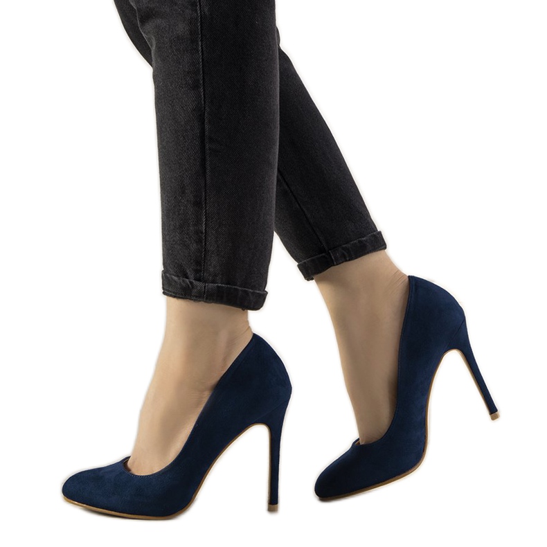 Sapatos azul marinho com salto Dermeno