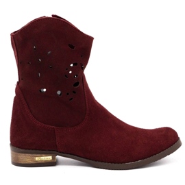 Olivier Botas Jess bordô cor de vinho confortáveis vermelho Olivier Botas Jess bordô cor de vinho confortáveis vermelho