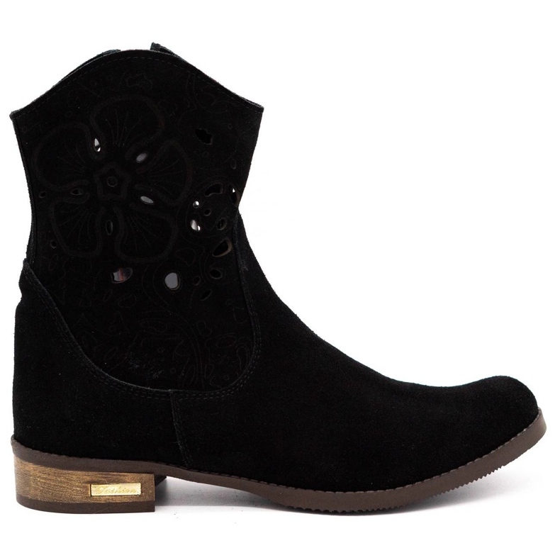 Olivier Botas jeans pretas confortáveis ​​da Jess preto
