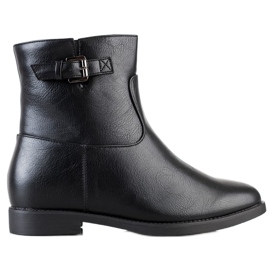 J. Star Botas pretas de tornozelo preto