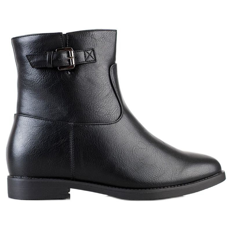 J. Star Botas pretas de tornozelo preto