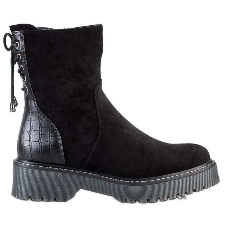 J. Star Trabalhadores de camurça com encadernação preto J. Star Trabalhadores de camurça com encadernação preto