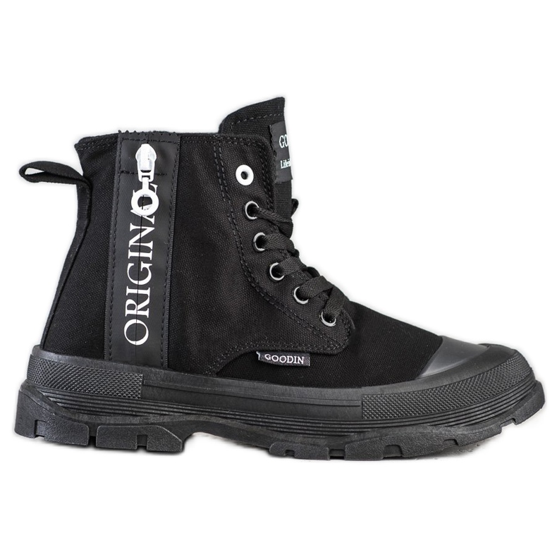 Goodin Tênis de cano alto originais preto