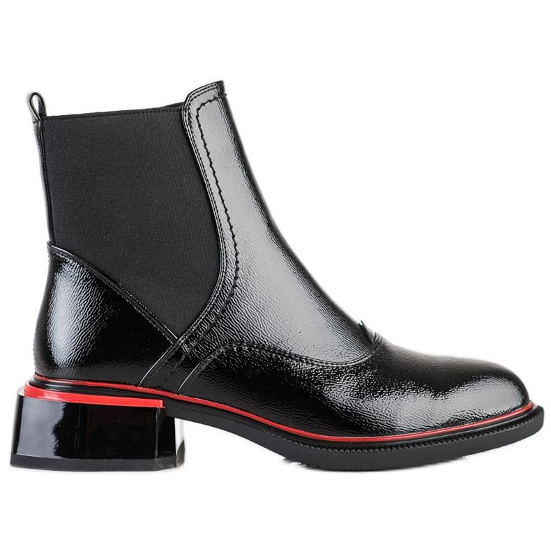 Filippo Botas pretas com zíper preto