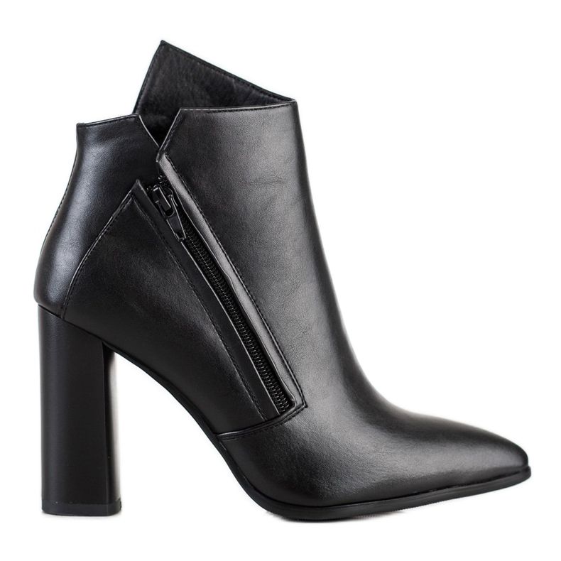 Filippo Botas elegantes no spitz preto