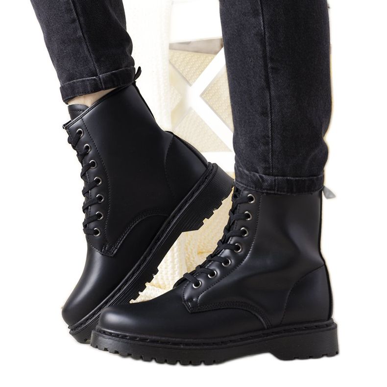 Botas femininas negras de Kognito preto