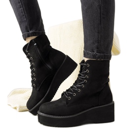 Botas pretas com sola alta Dexter preto