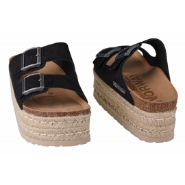 Geographical Norway Chinelos Geográficos Noruega Sandálias Plataforma Comoda W GNW20405-01 preto