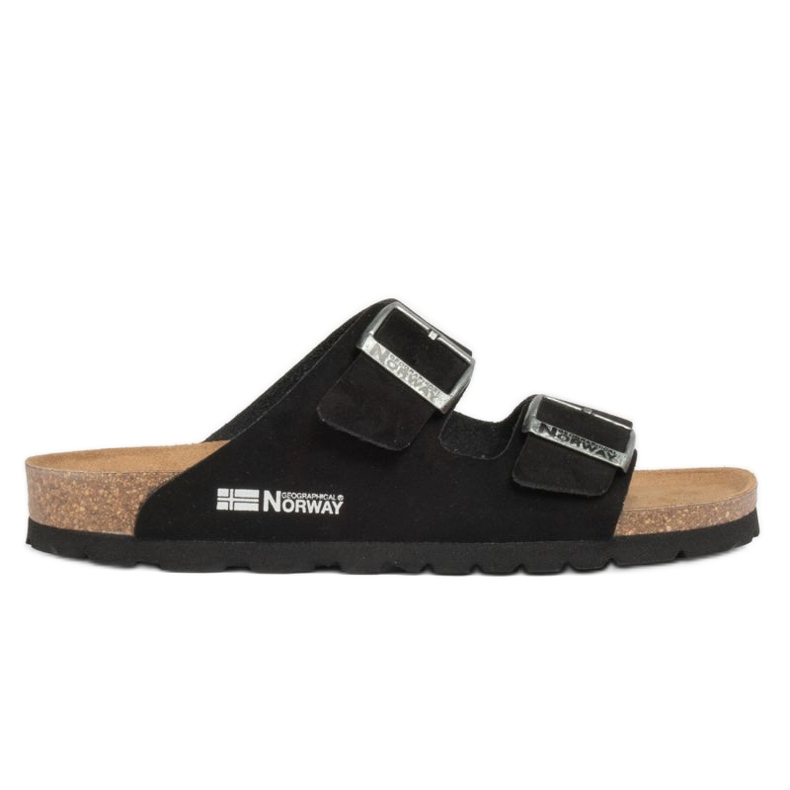 Geographical Norway Geográfica Noruega Sandalias Bios Doble Hebilla chinelos W GNW20409-01 preto