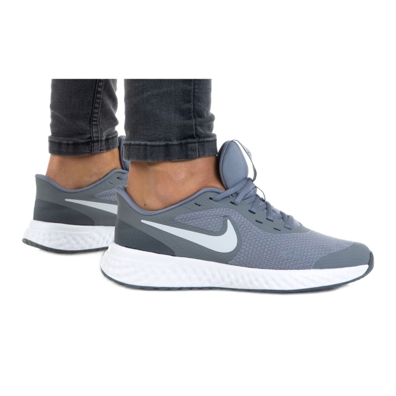 Sapato Nike Rebolution 5 (GS) W BQ5671-004 cinza