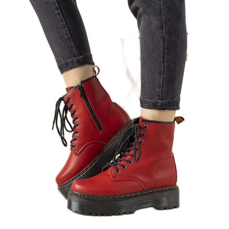 Botas femininas vermelhas Madeline vermelho
