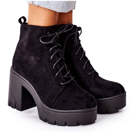 PS1 Botas de camurça quente em uma barra direção preta preto