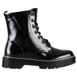 S. BARSKI Botas amarradas na plataforma S.BARSKI preto