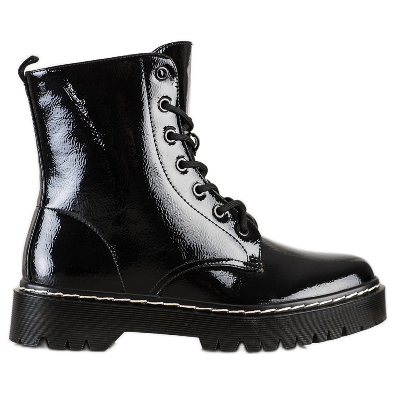 S. BARSKI Botas amarradas na plataforma S.BARSKI preto