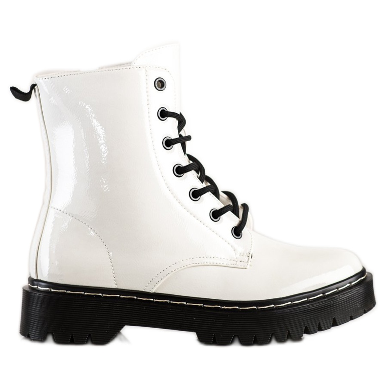 S. BARSKI Botas amarradas na plataforma S.BARSKI branco