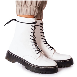 S.Barski Botas de trabalhadoras femininas brancas Corydon branco