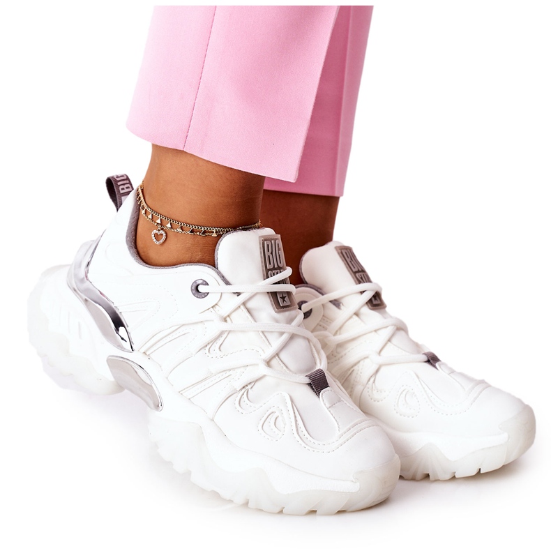 Sapatos esportivos femininos Memory Foam Big Star II274088 Branco