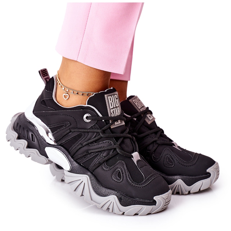 Sapatos esportivos femininos Memory Foam Big Star II274089 preto